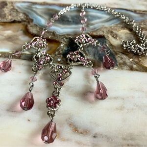 2334 Chic Pink Gemstone Necklace